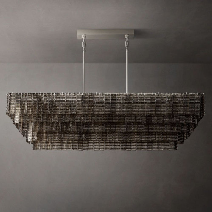 Maisty Glass Rectangle Chandelier