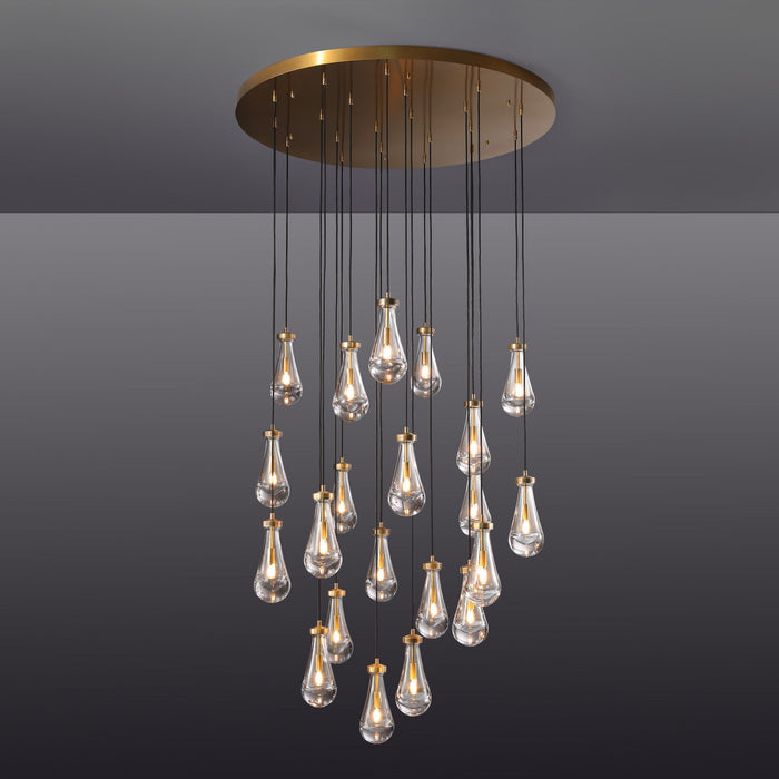 Raindrop Round Chandelier