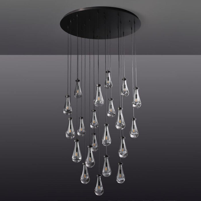 Raindrop Round Chandelier