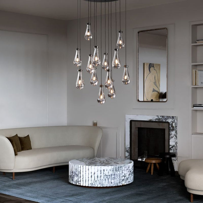 Raindrop Round Chandelier