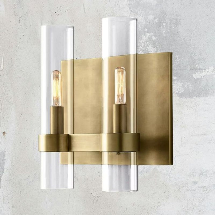 Vella Modern Fashion Glass Double Sconce