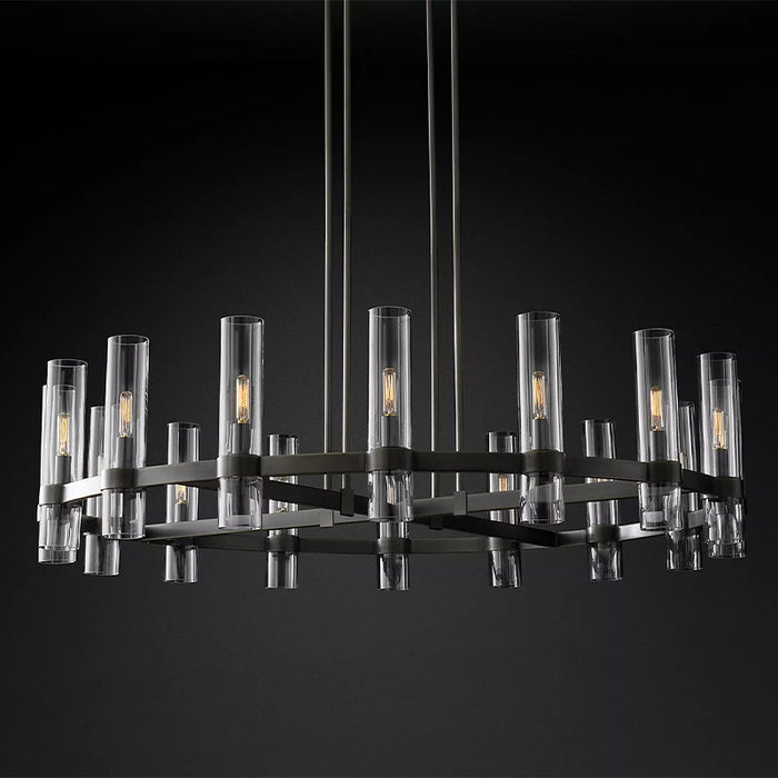 Vella Modern Fashion Glass Round Chandelier Light D48‘’