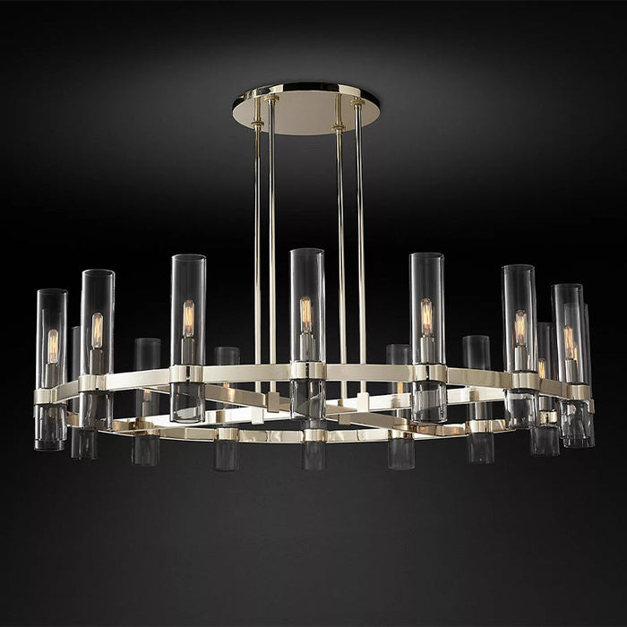 Vella Modern Fashion Glass Round Chandelier Light D48‘’