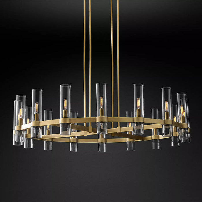 Vella Modern Fashion Glass Round Chandelier Light D48‘’