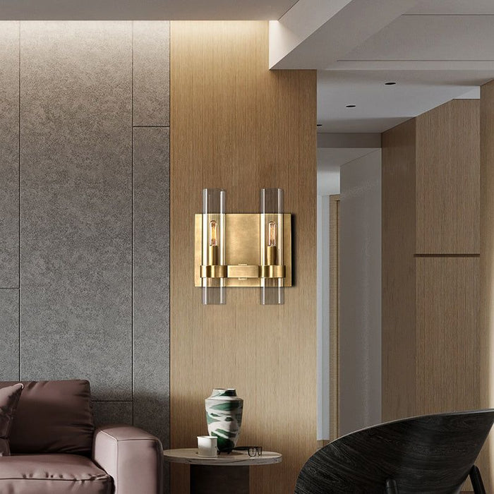 Vella Modern Fashion Glass Double Sconce