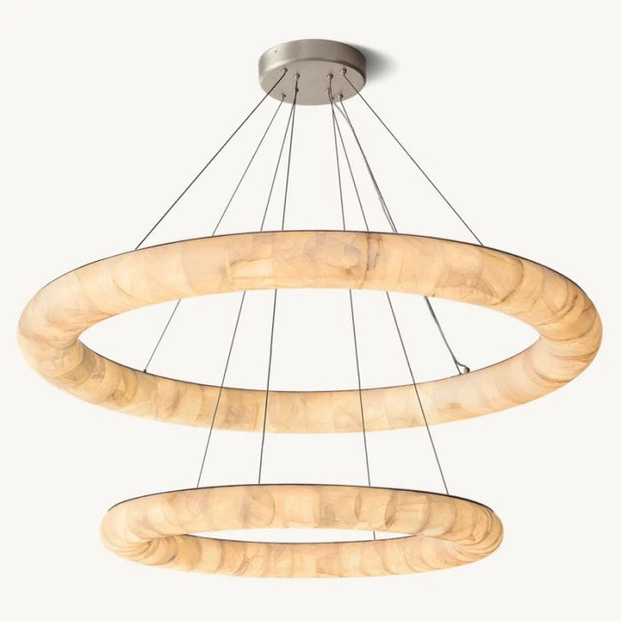 Rivage Lisse Two-Tiered Round Chandelier 61″