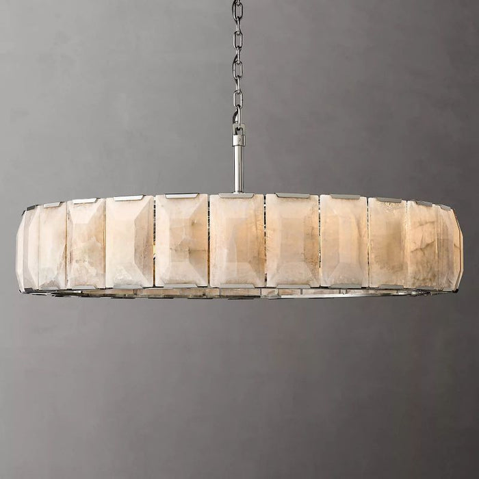 Hawsan Calcite Round Chandelier 60"