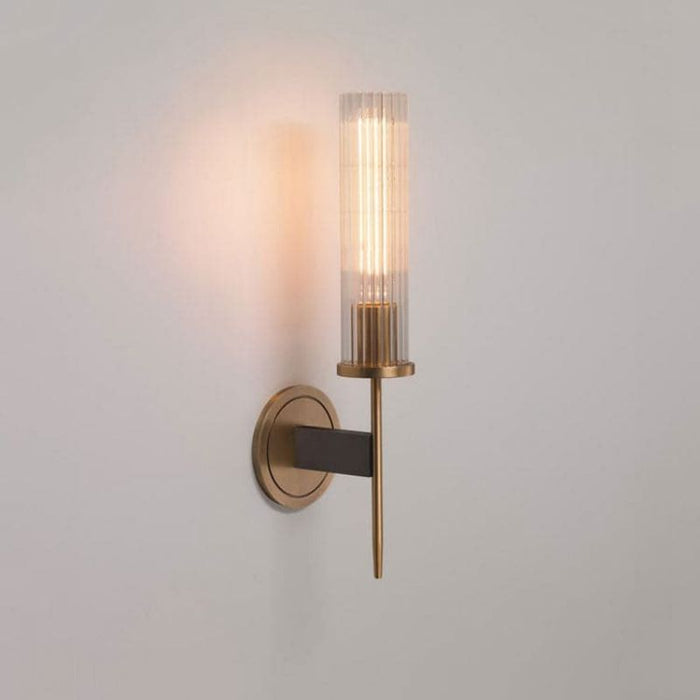 Single Crystal Shade Candlestick Wall Sconce