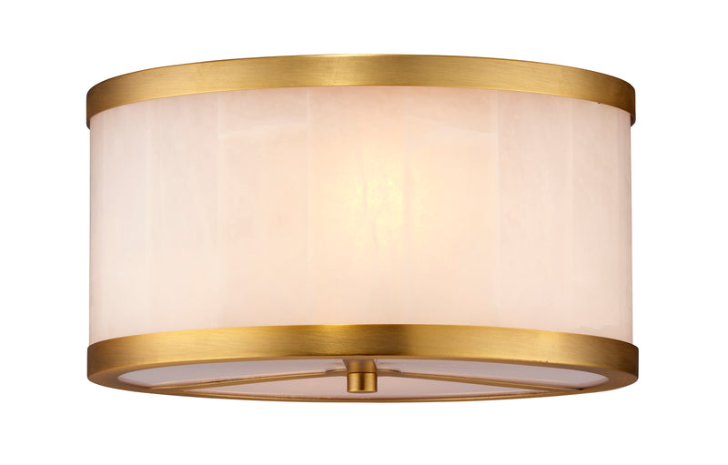 Small Upsala Alabaster Flush Mount Ceiling Light