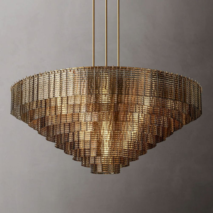 Maisty Glass Round Chandelier