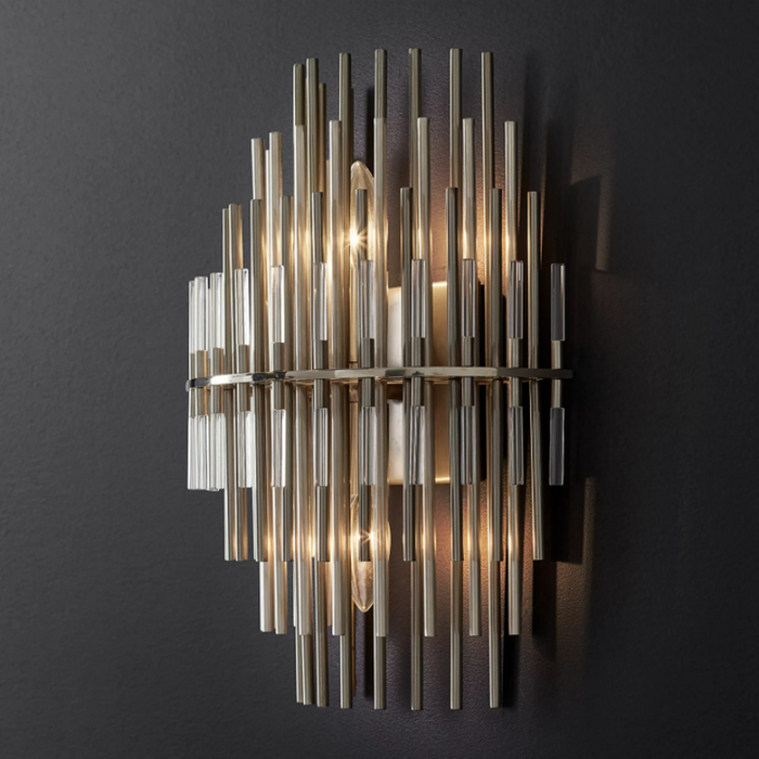 Pouril Industrial Wind Metal Tubes Wall Sconce