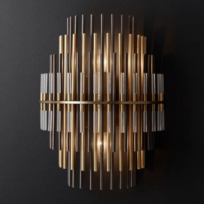 Pouril Industrial Wind Metal Tubes Wall Sconce