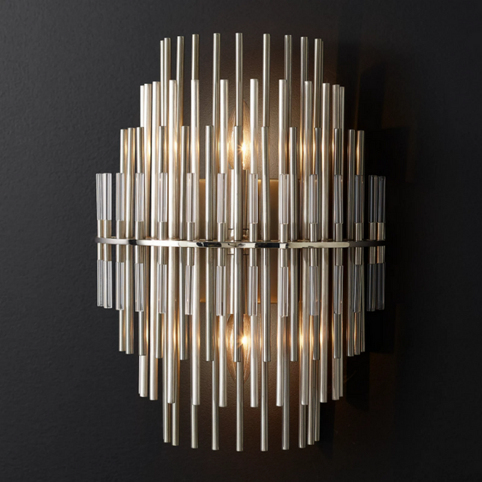 Pouril Industrial Wind Metal Tubes Wall Sconce