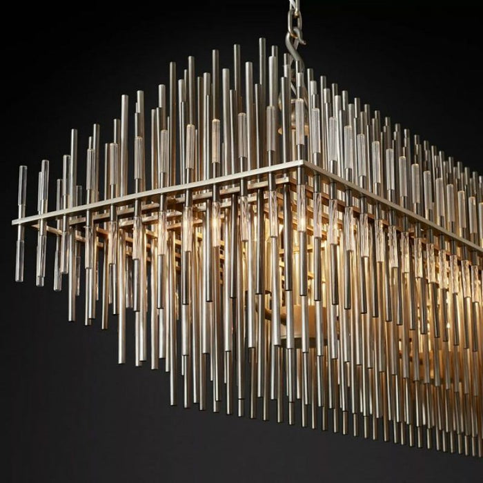 Pouril Rectangular Chandelier 54"