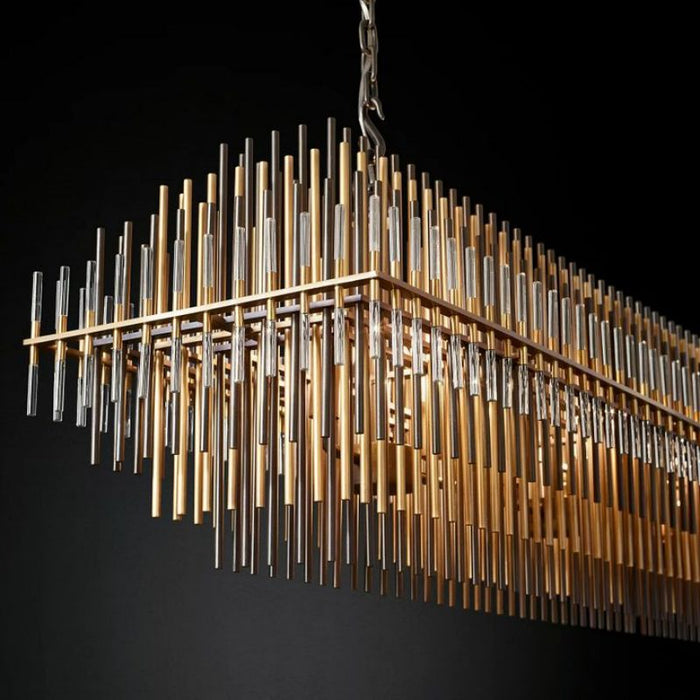 Pouril Rectangular Chandelier 54"