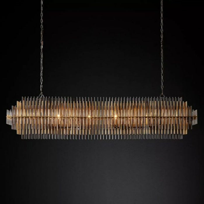 Pouril Rectangular Chandelier 54"