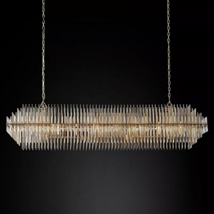 Pouril Rectangular Chandelier 54"