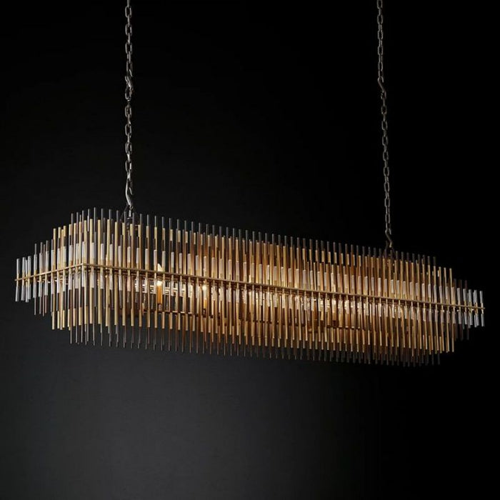 Pouril Rectangular Chandelier 54"