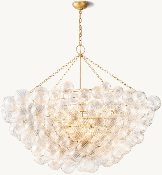 Talian Glass  Round Chandelier 56"