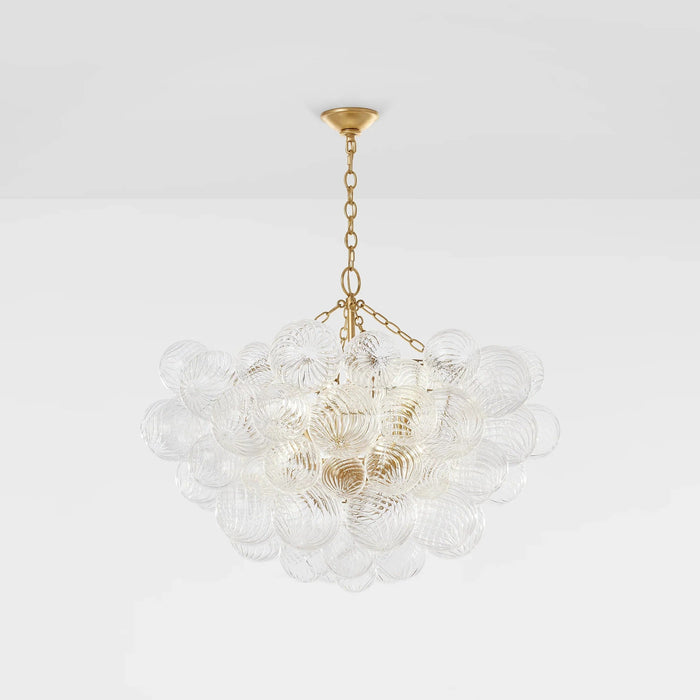 Talian Glass  Round Chandelier 33"