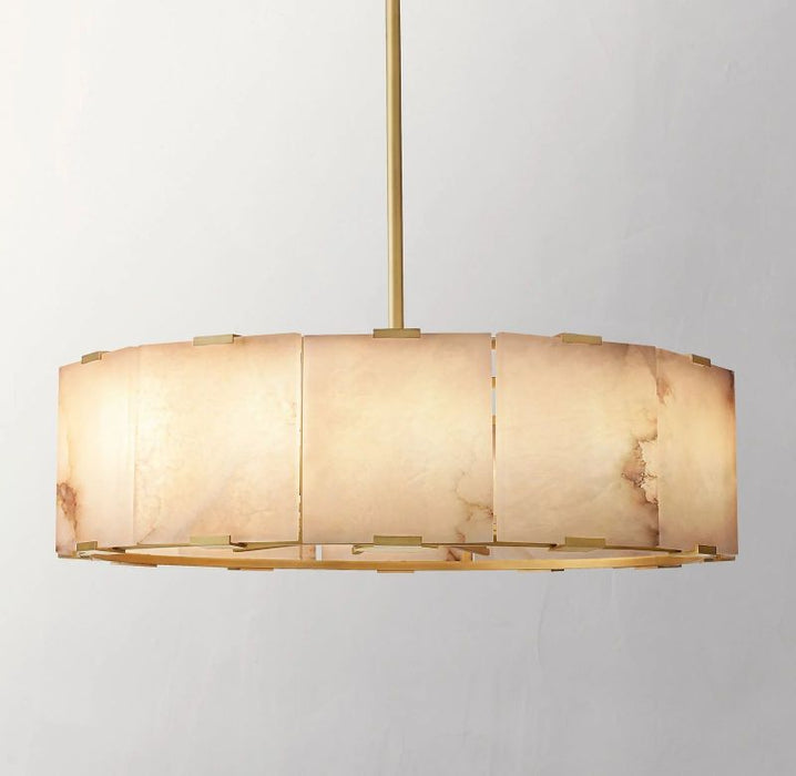 Tam Round Alabaster Chandelier