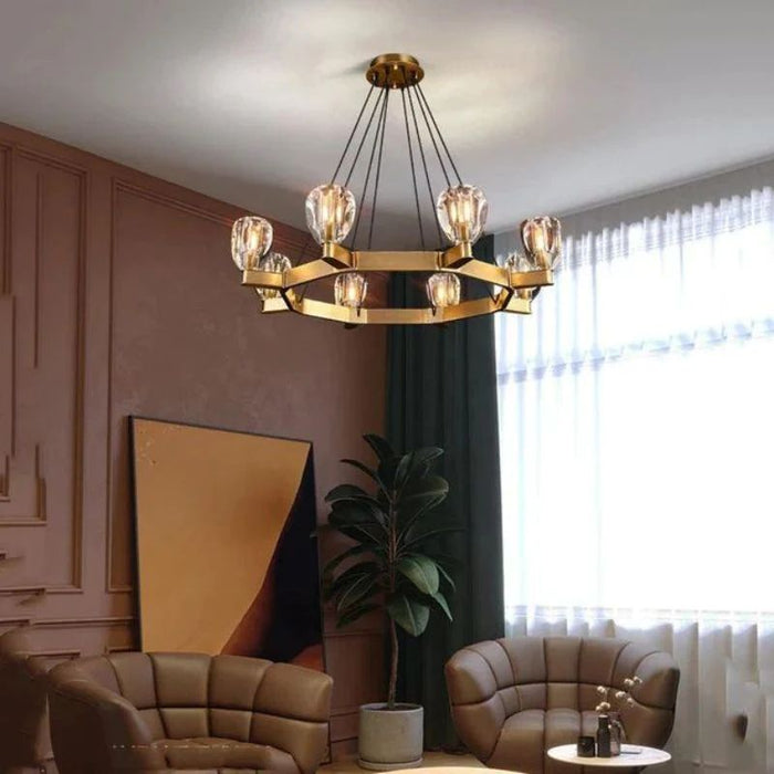 Kenia Contemporary Circular Living Room Chandelier