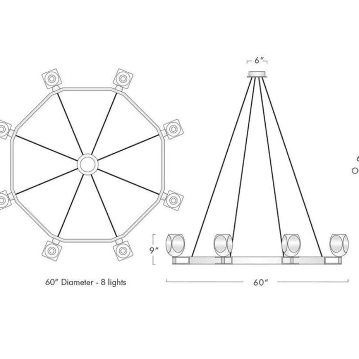 Kenia Contemporary Circular Living Room Chandelier