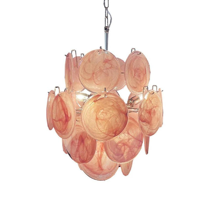 Pink Vintage Murano Glass Chandelier